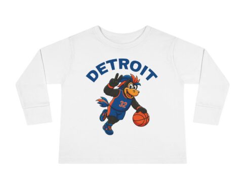 Detroit Basketball – Long Sleeve Tee – Kids (unisex)