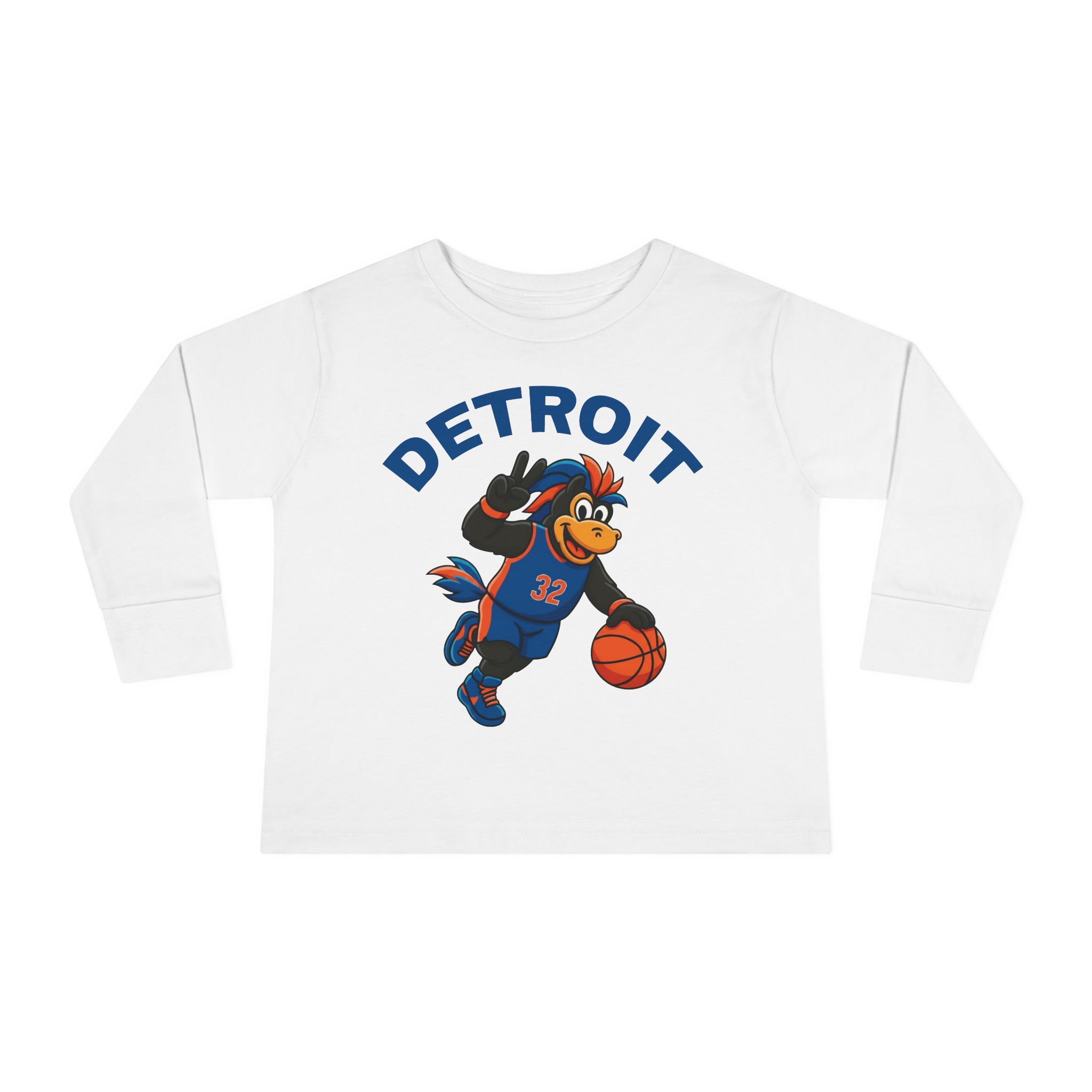 Detroit Basketball – Long Sleeve Tee – Kids (unisex)