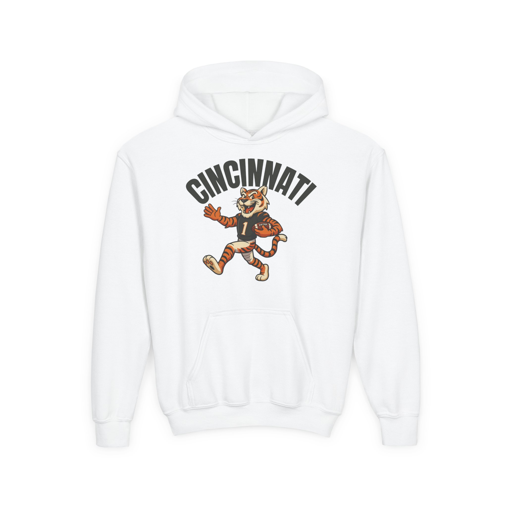 Cincinnati Football Hoodie – Kids (unisex)