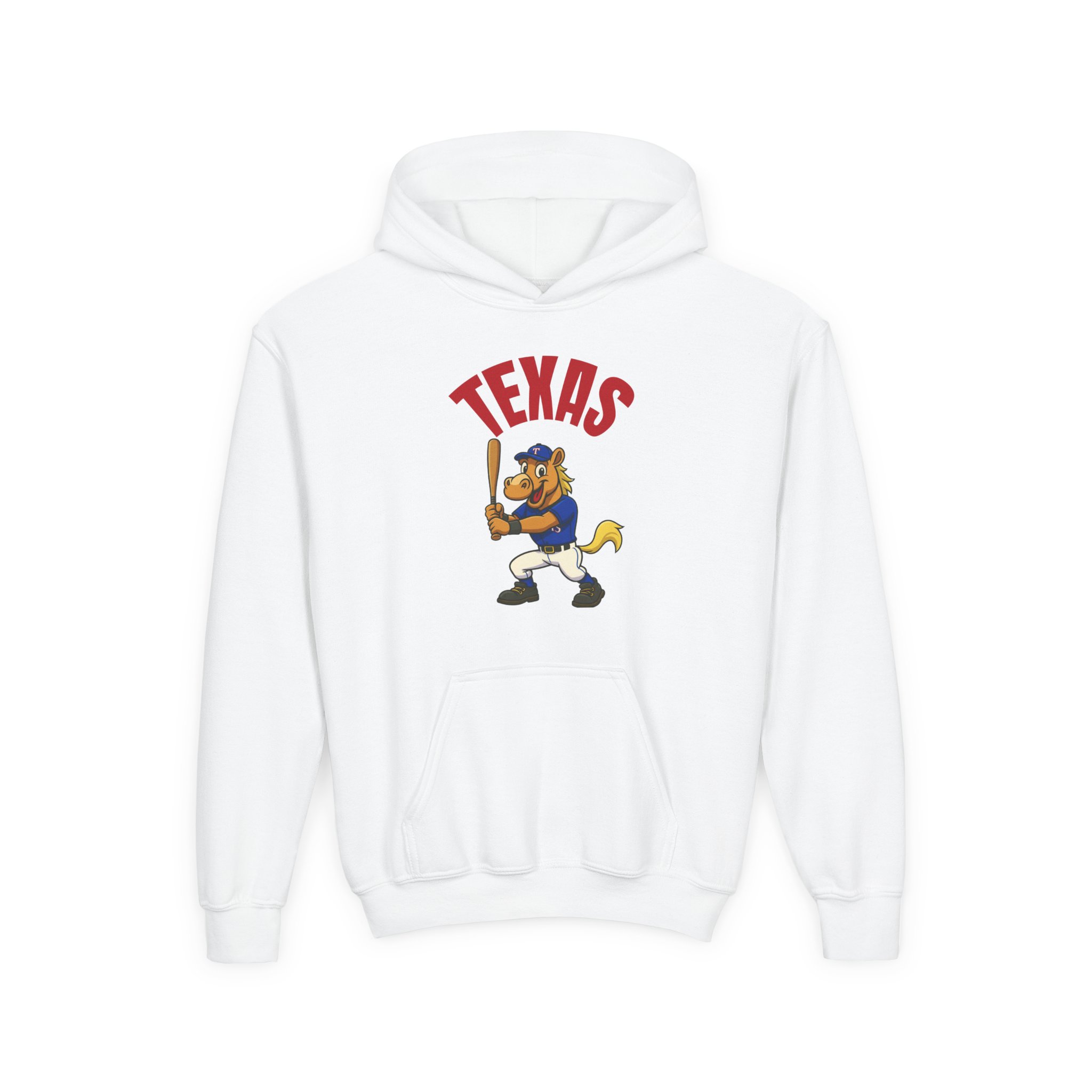 Texas Baseball Hoodie – Kids (unisex)